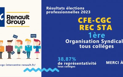 RESULTATS ELECTIONS PROFESSIONNELLES REC STA