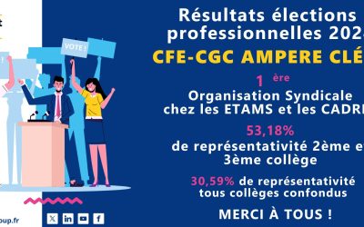 RESULTATS ELECTIONS PROFESSIONNELLES AMPERE CLEON