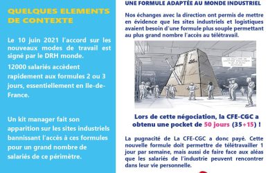 Télétravail : la CFE-CGC signe un avenant pour les sites industriels et logistiques